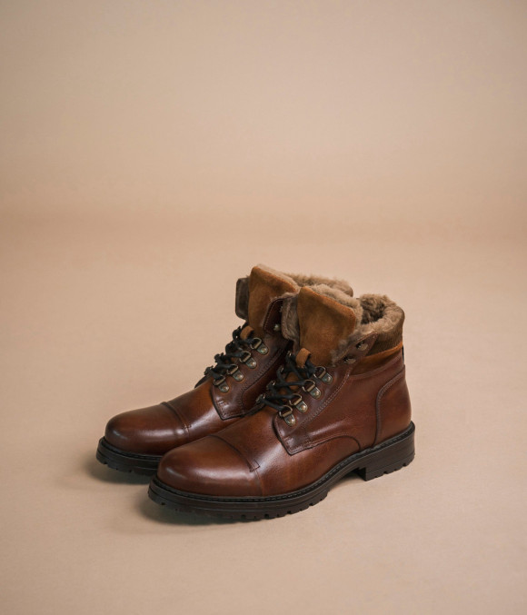 BOOTS FOURRÉ TIBERE MARRON