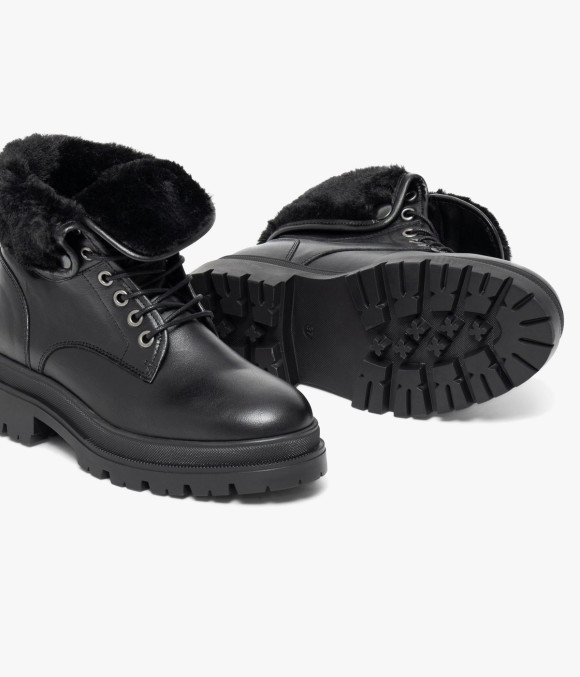 BOOTS PLAT SACHA NOIR