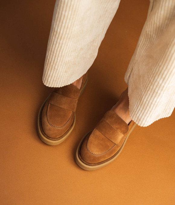 Mocassin Alienor Cognac