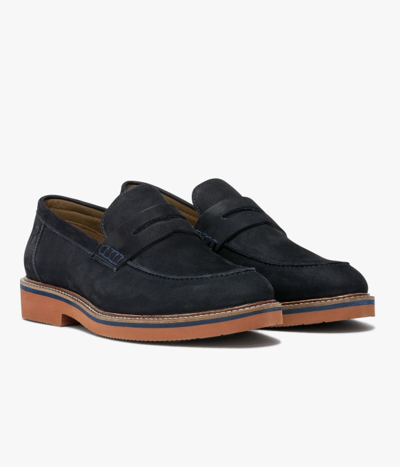 Mocassin Olivier Marine