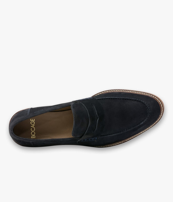Mocassin Olivier Marine