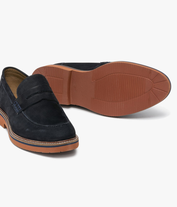 Mocassin Olivier Marine
