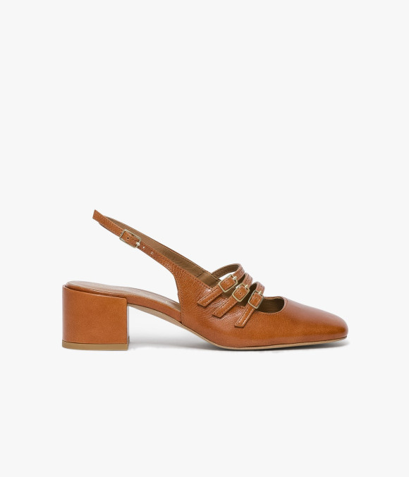 Babies Sling Back Demi Cognac