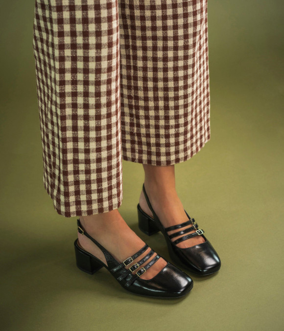Babies Sling-back Demi Noir