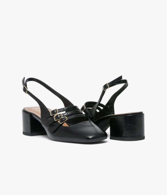 Babies Sling-back Demi Noir