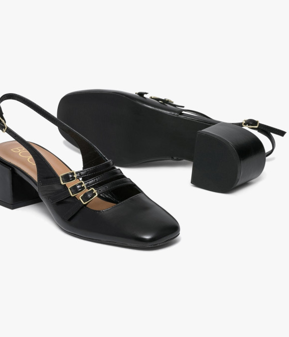 Babies Sling-back Demi Noir