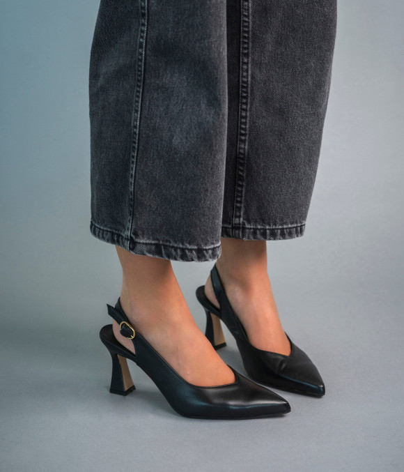 Escarpin Slingback Daffy Noir