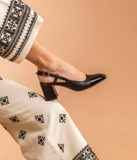 Escarpin Sling-back Denitsa Noir