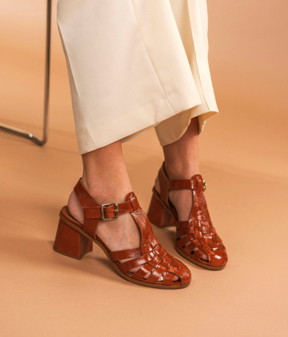 Sandale Delfina Cognac