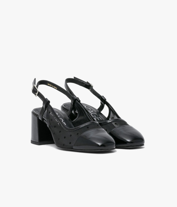 Escarpin Sling Back Divina Noir