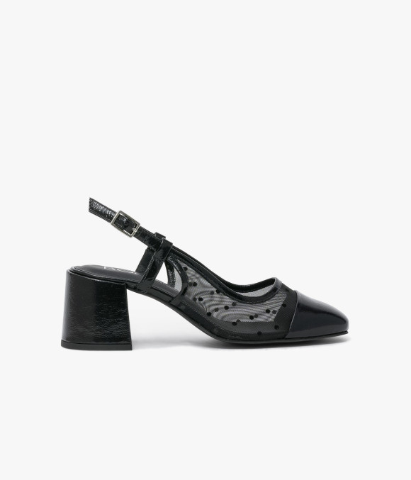 Escarpin Sling Back Divina Noir