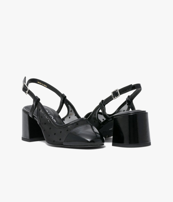 Escarpin Sling Back Divina Noir