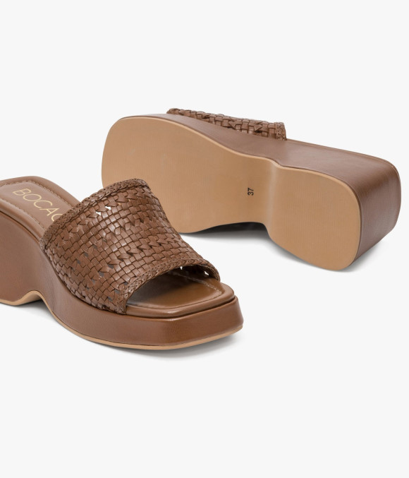 Mule Venise Cognac