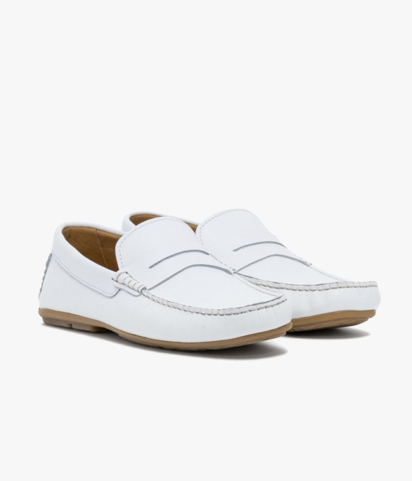 Mocassin Aristide Blanc