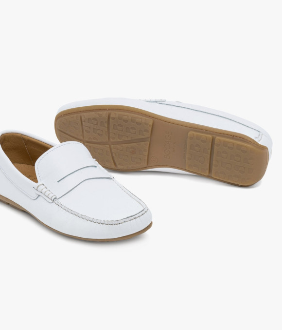 Mocassin Aristide Blanc