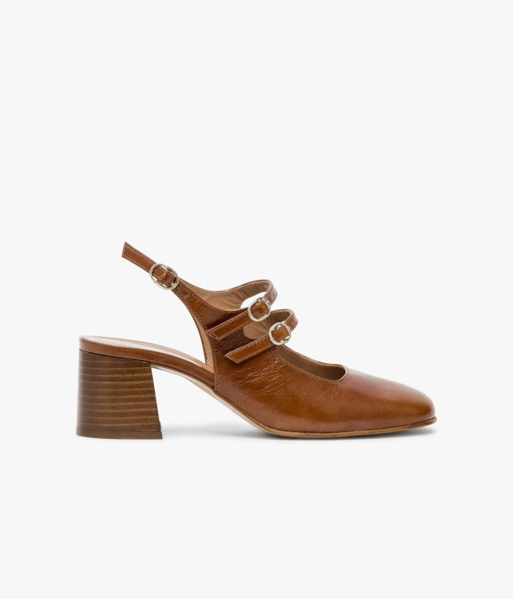 Escarpin Slingback Dipa Cognac