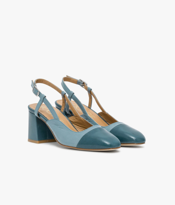 Escarpin Sling Back Denitsa Bleu