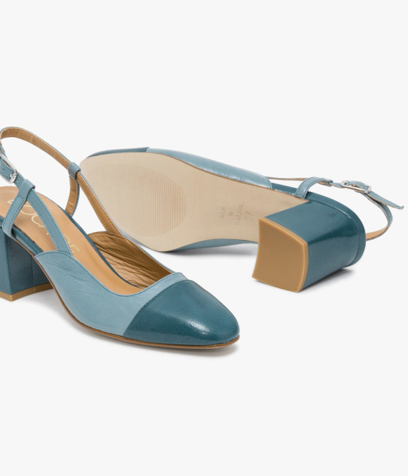 Escarpin Sling Back Denitsa Bleu