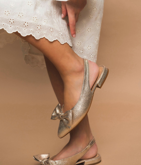 Escarpin Slingback Sweety Platine
