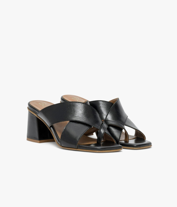 Mule À Talon Vera Noir