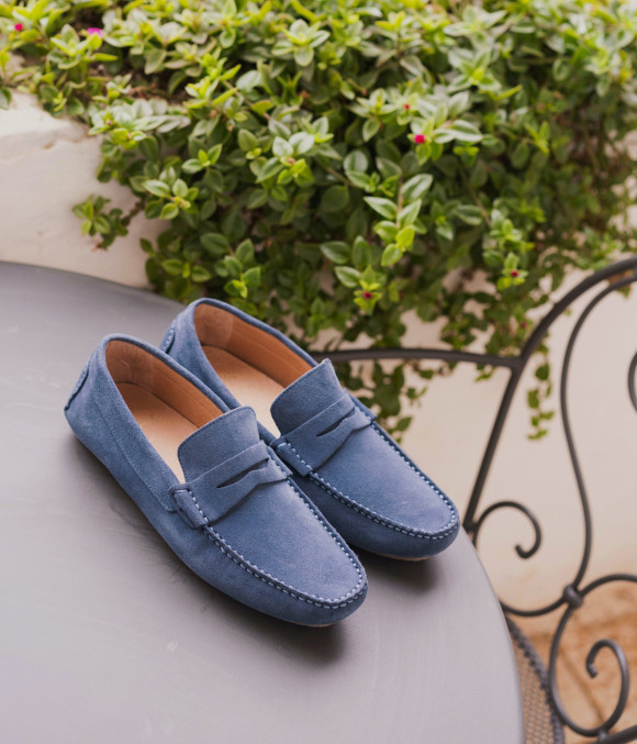 Mocassin Sesame Bleu