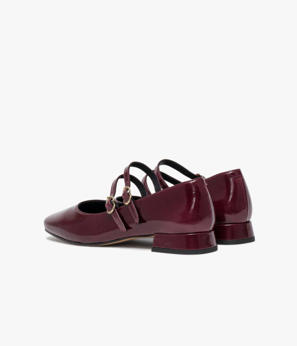 Ballerine Bonnie Lie-de-vin