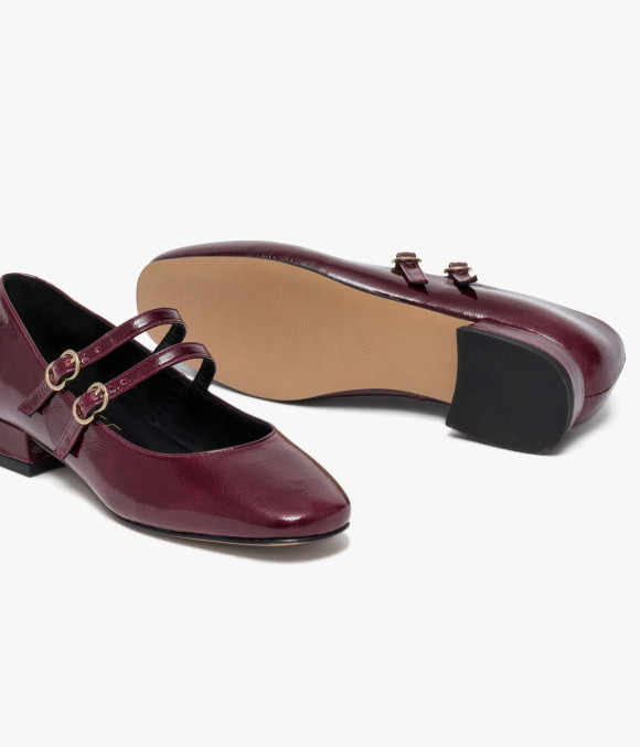 Ballerine Bonnie Lie-de-vin