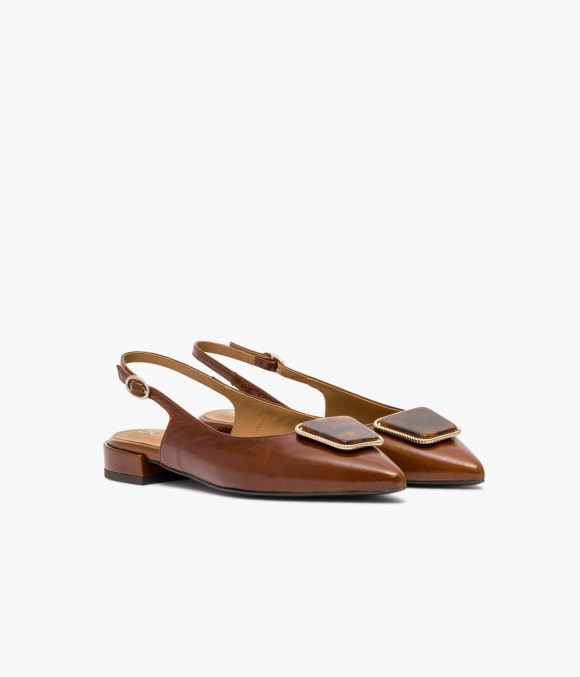 Ballerine Slingback Syndie Cognac