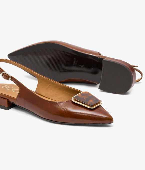 Ballerine Slingback Syndie Cognac