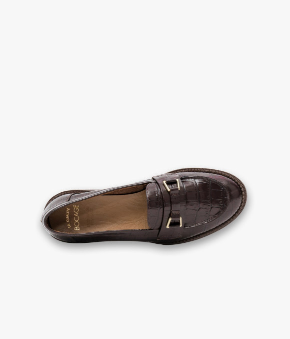 Mocassin Alanna Choco Croco