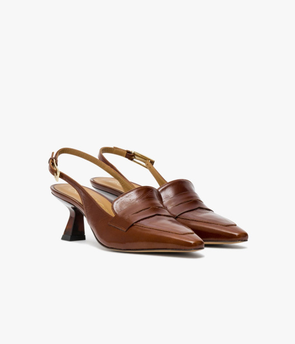 Escarpin Slingback Carla Cognac