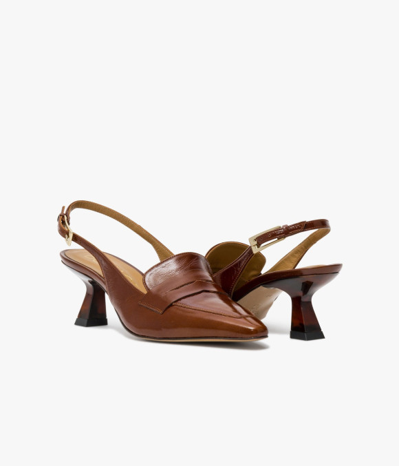 Escarpin Slingback Carla Cognac