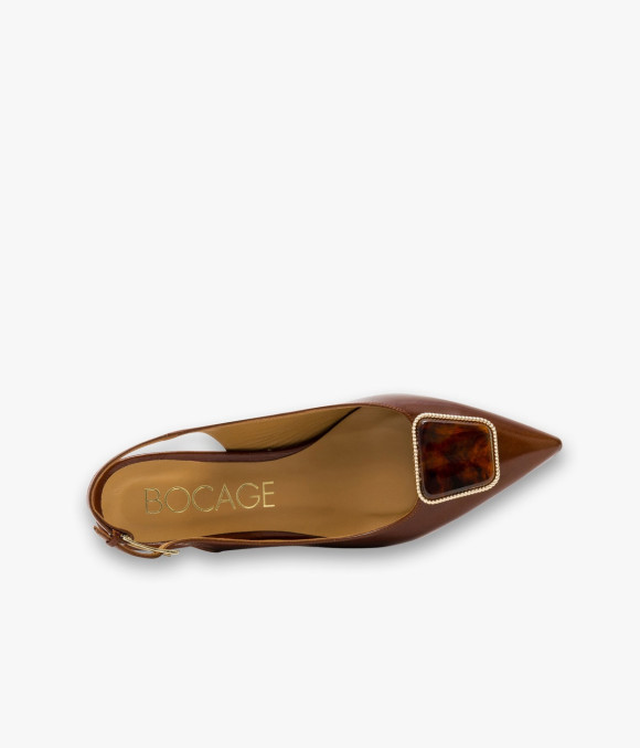 Escarpin Slingback Carlota Cognac