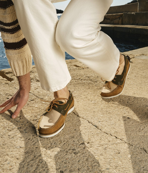 Chaussure Bateau Dustin Camel