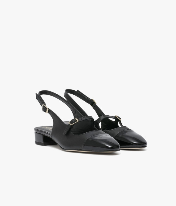 Ballerine Slingback Swann Noir