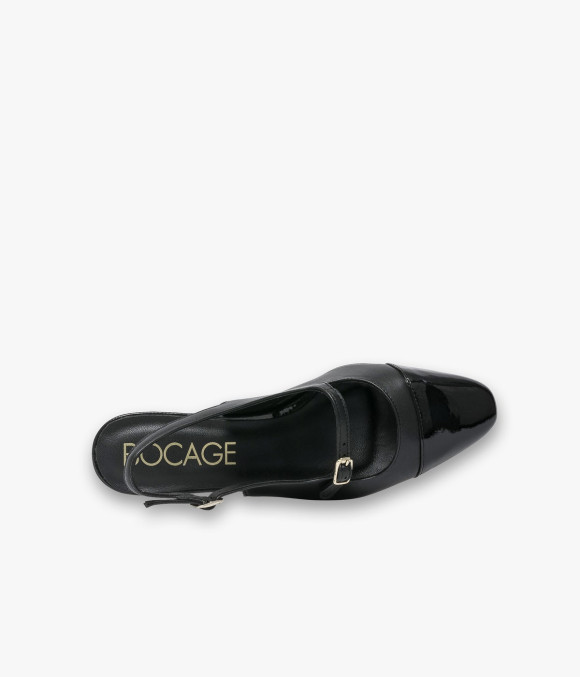 Ballerine Slingback Swann Noir