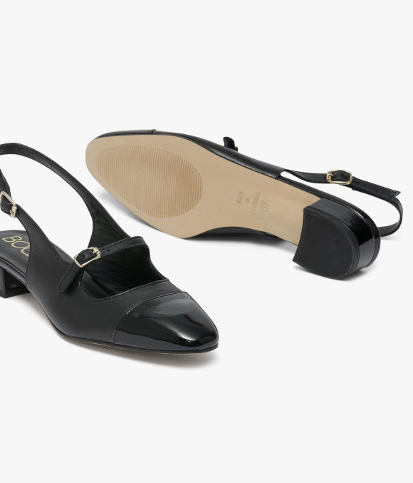 Ballerine Slingback Swann Noir