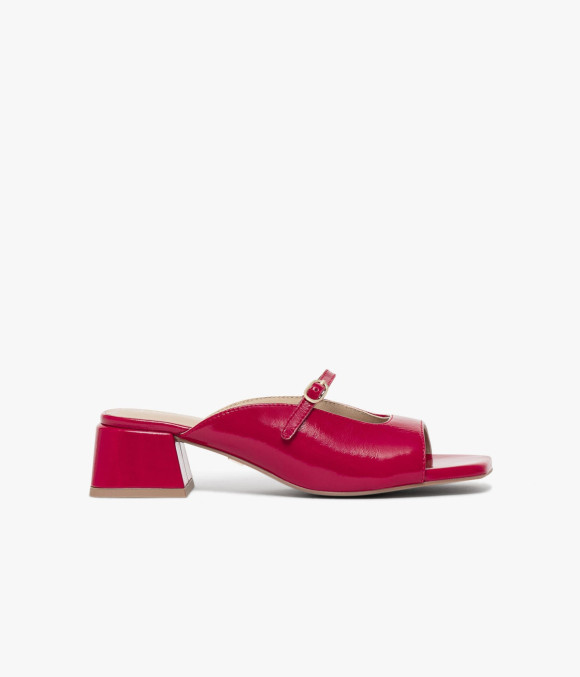 Mule À Talon Venus Rouge