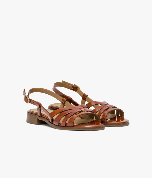 Sandale Giliane Cognac