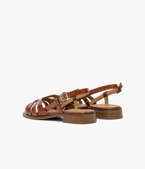 Sandale Giliane Cognac
