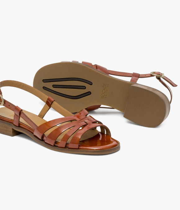 Sandale Giliane Cognac