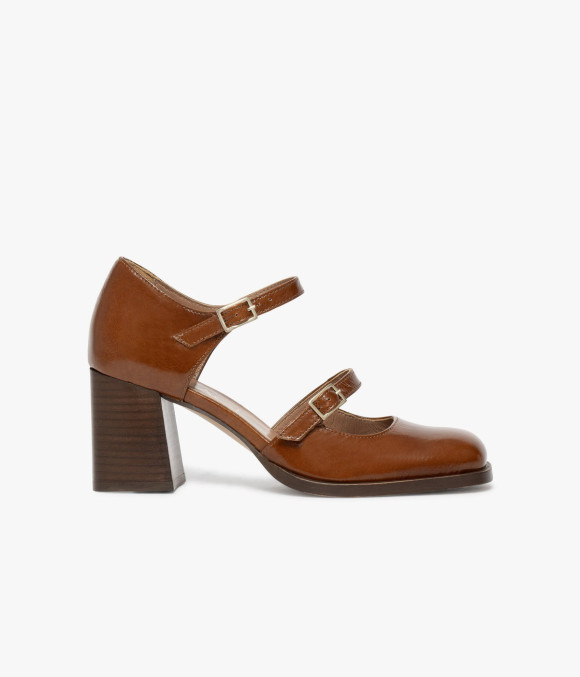 Escarpin Dune Cognac