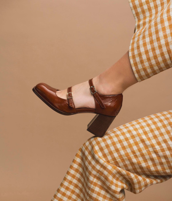 Escarpin Dune Cognac