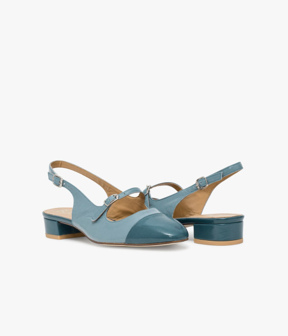 Ballerine Slingback Swann Bleu