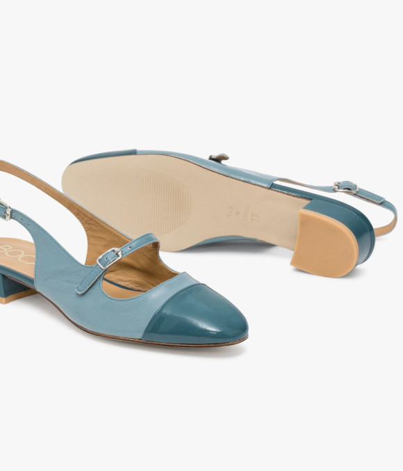 Ballerine Slingback Swann Bleu