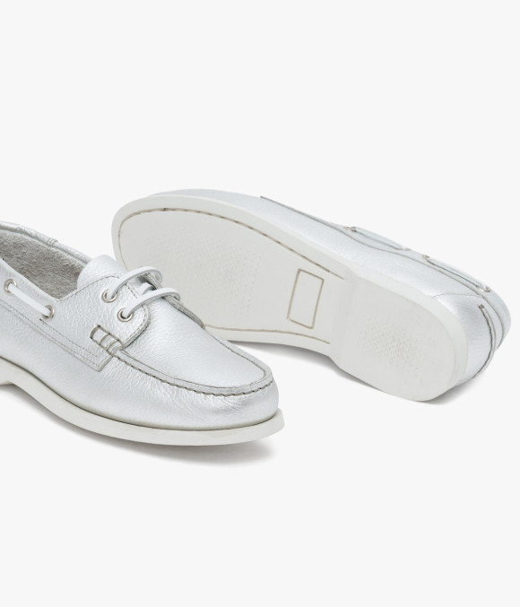 Chaussure Bateau Ashley Argent