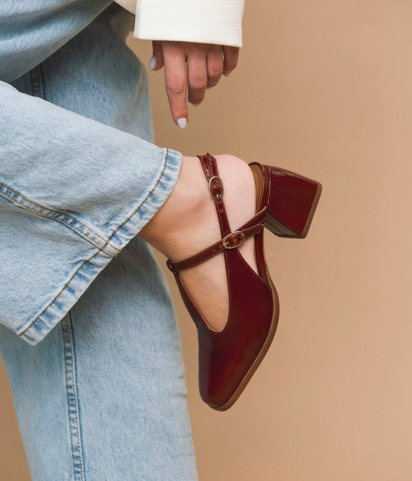 Escarpin Slingback Dori Cognac