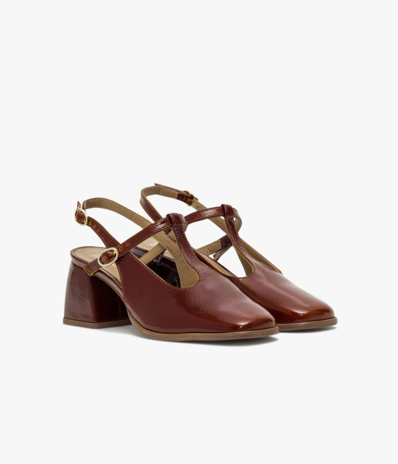 Escarpin Slingback Dori Cognac