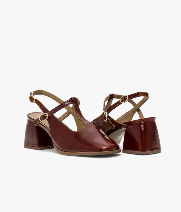 Escarpin Slingback Dori Cognac