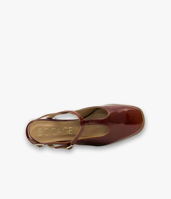 Escarpin Slingback Dori Cognac